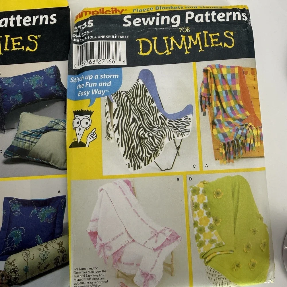 Simplicity Sewing Patterns Home Decor Uncut Sewing Patterns For Dummies 6 Packet